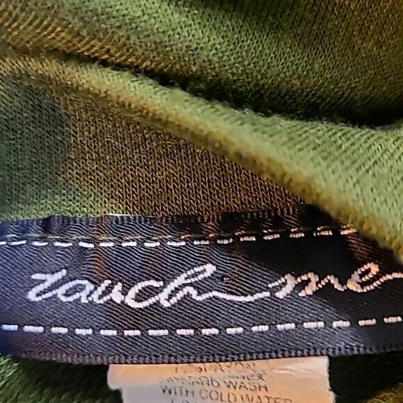 Touch Me Army Green Ripped Crop-top, Longsleeves, Size 2XL - Picture 6 of 8